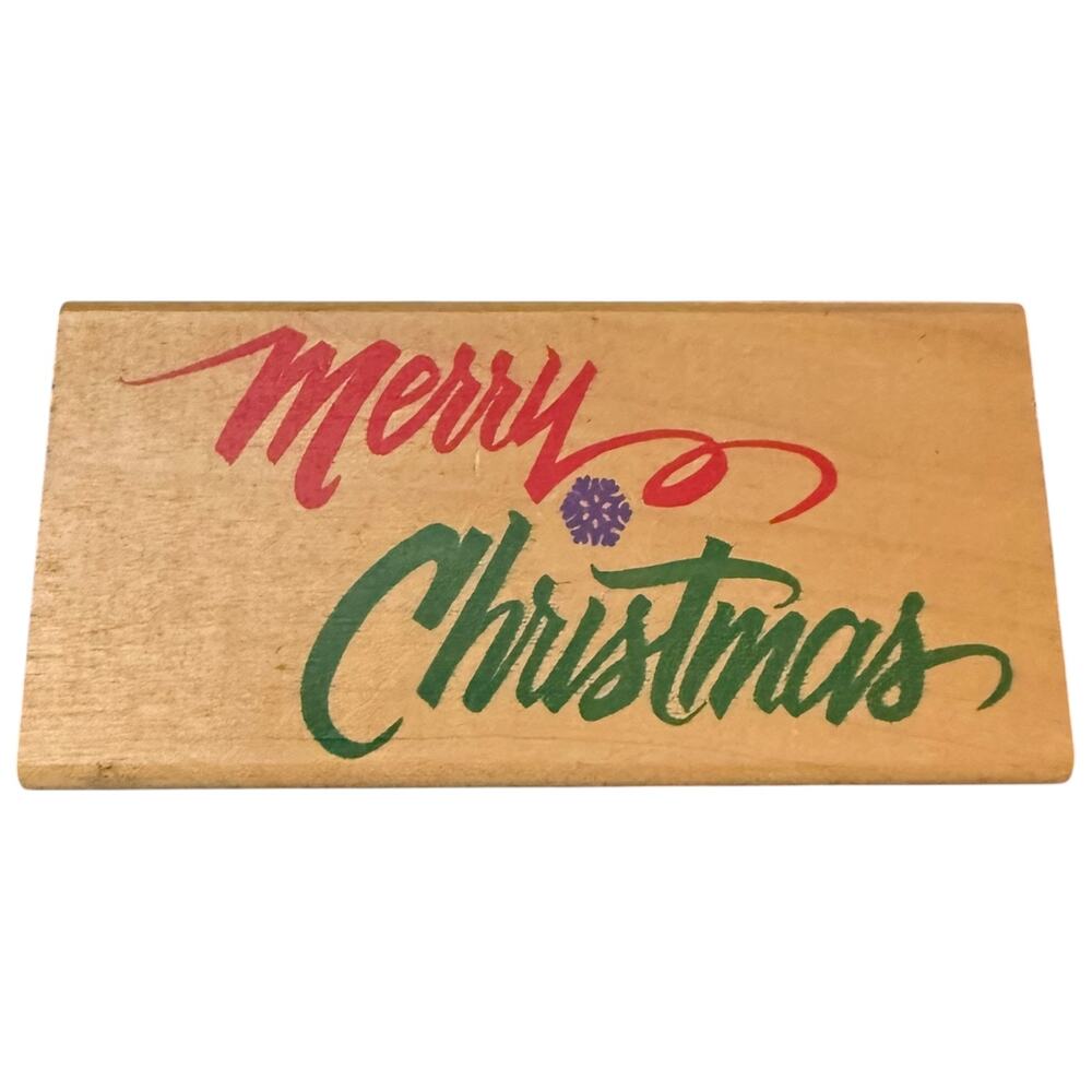 Rubber Stampede Posh Impressions Merry Christmas Z731F Rubber Stamp
